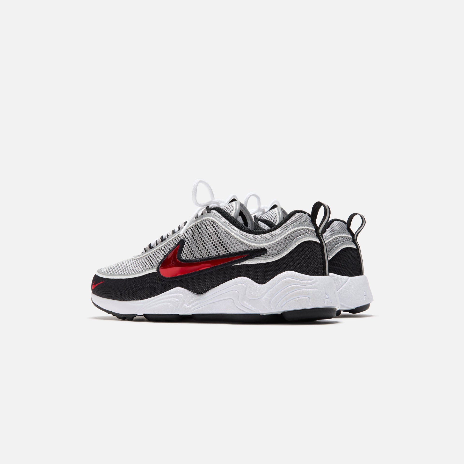 Nike Air Zoom Spiridon OG - Metallic Silver / Sport Red / Black / White