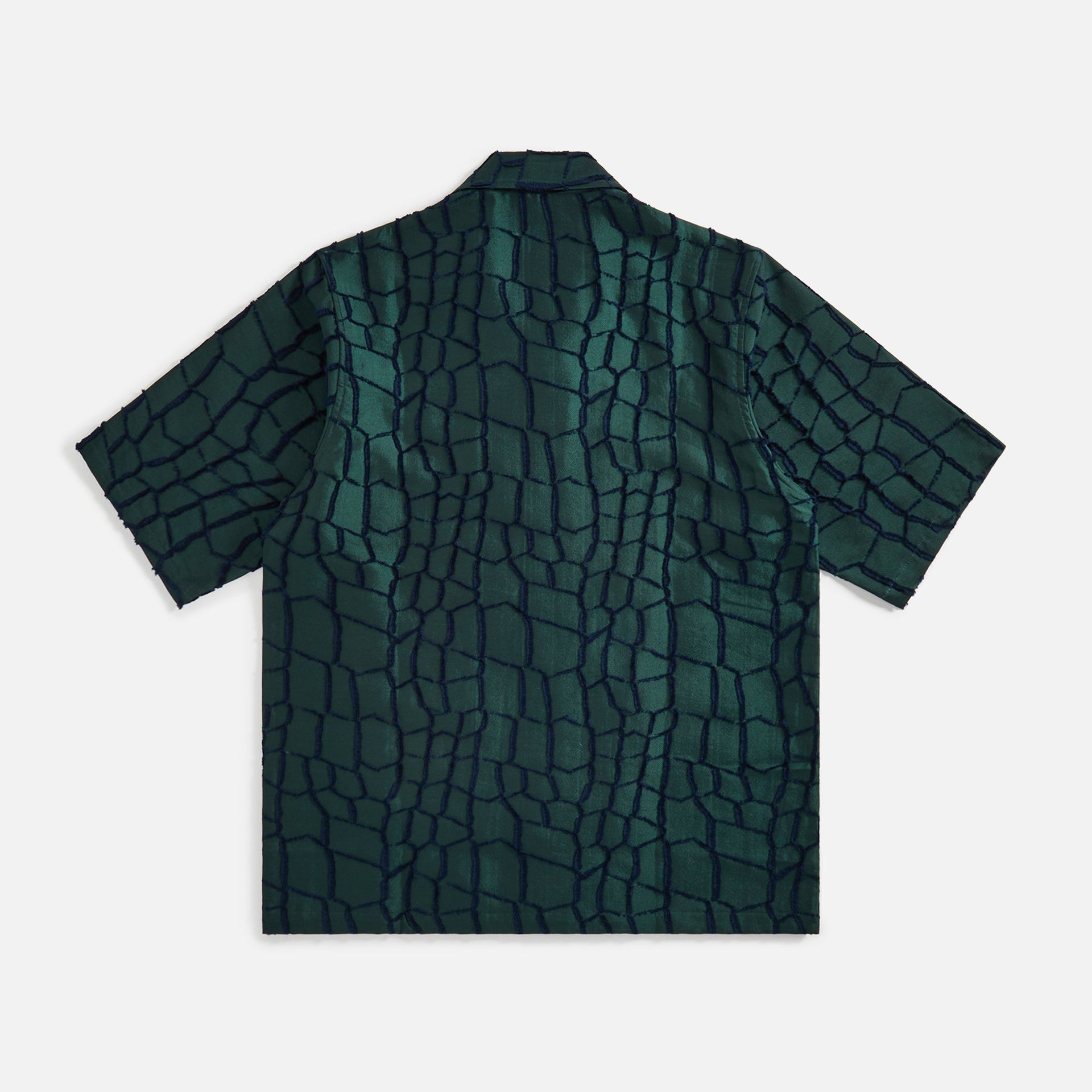 Needles Crocodile Cut Jacquard Cabana Shirt - Green