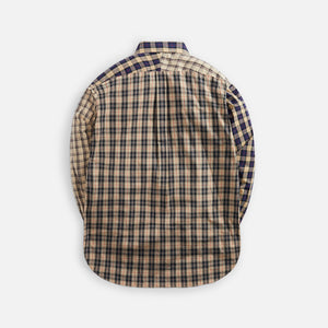 Needles B.D. EDW Shirt - Cotton Plaid Cloth / Crazy Khaki