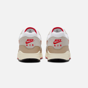 Nike Air Max 1 - White / University Red / Cream / Limes