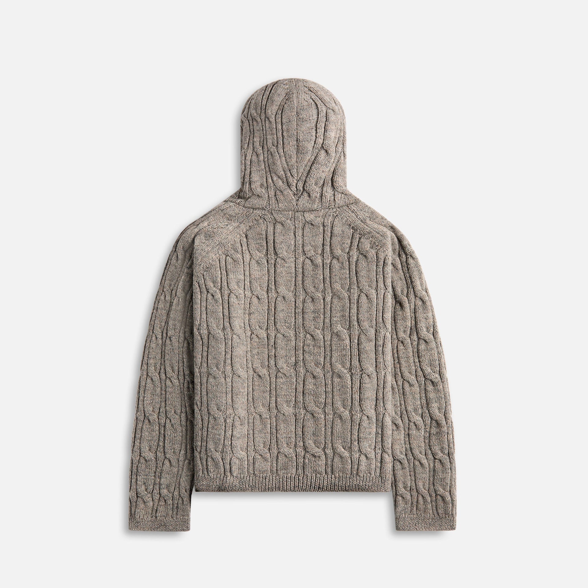 Our Legacy Level Hood Stable Melange Isles Wool Sweater - Grey