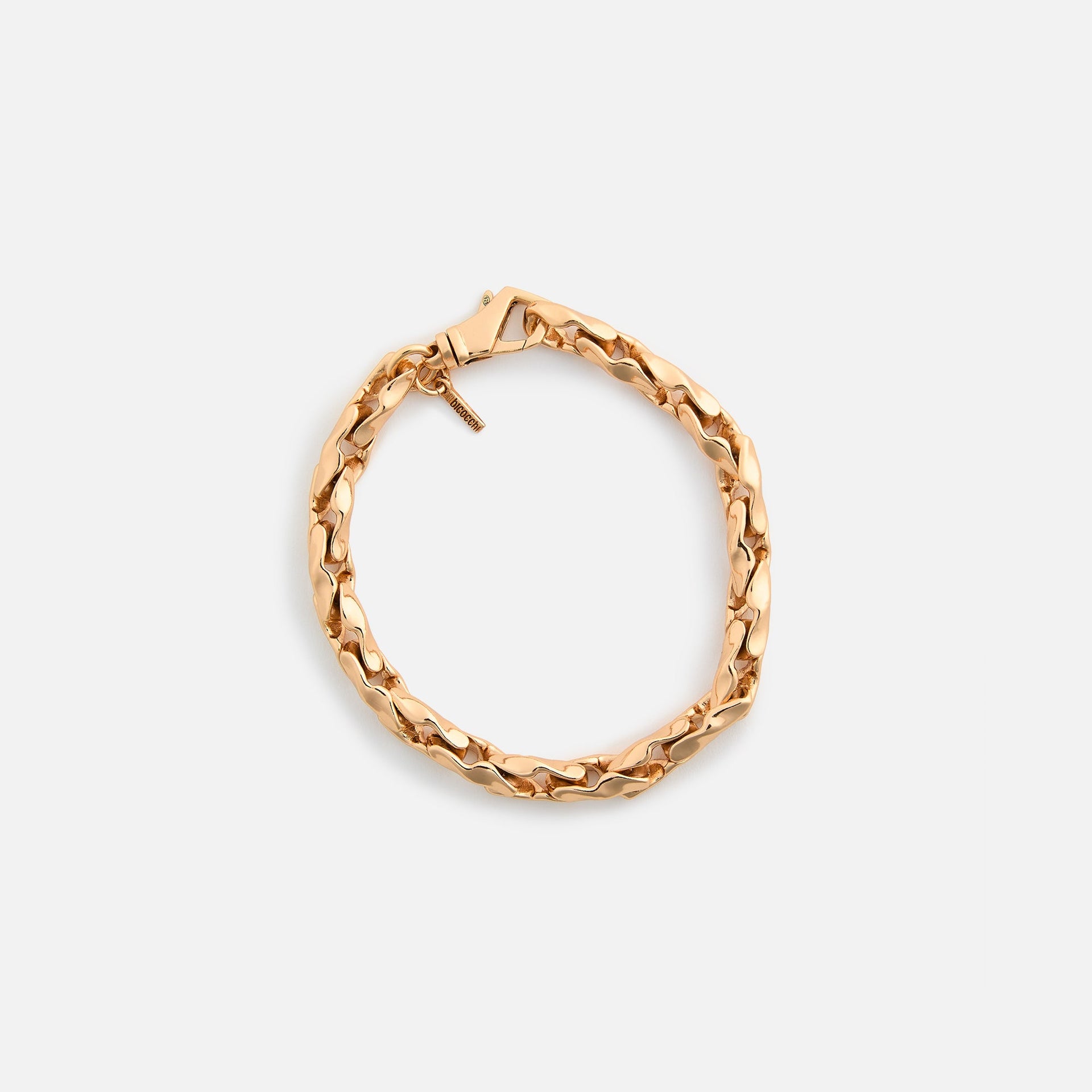 Emanuele Bicocchi Gold Hammered Chain Bracelet (Large) - Gold