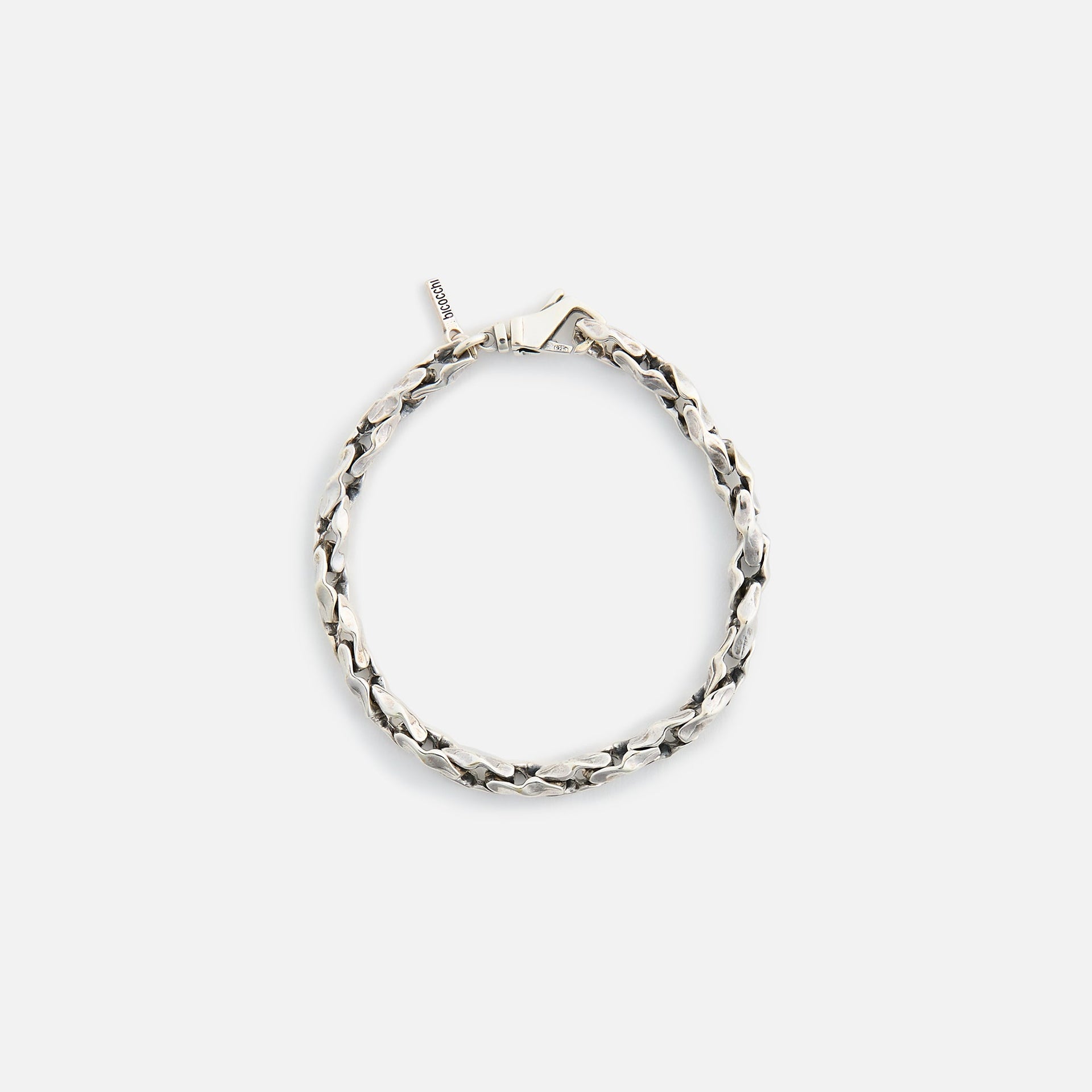 Emanuele Bicocchi Small Round Braid Bracelet - Silver