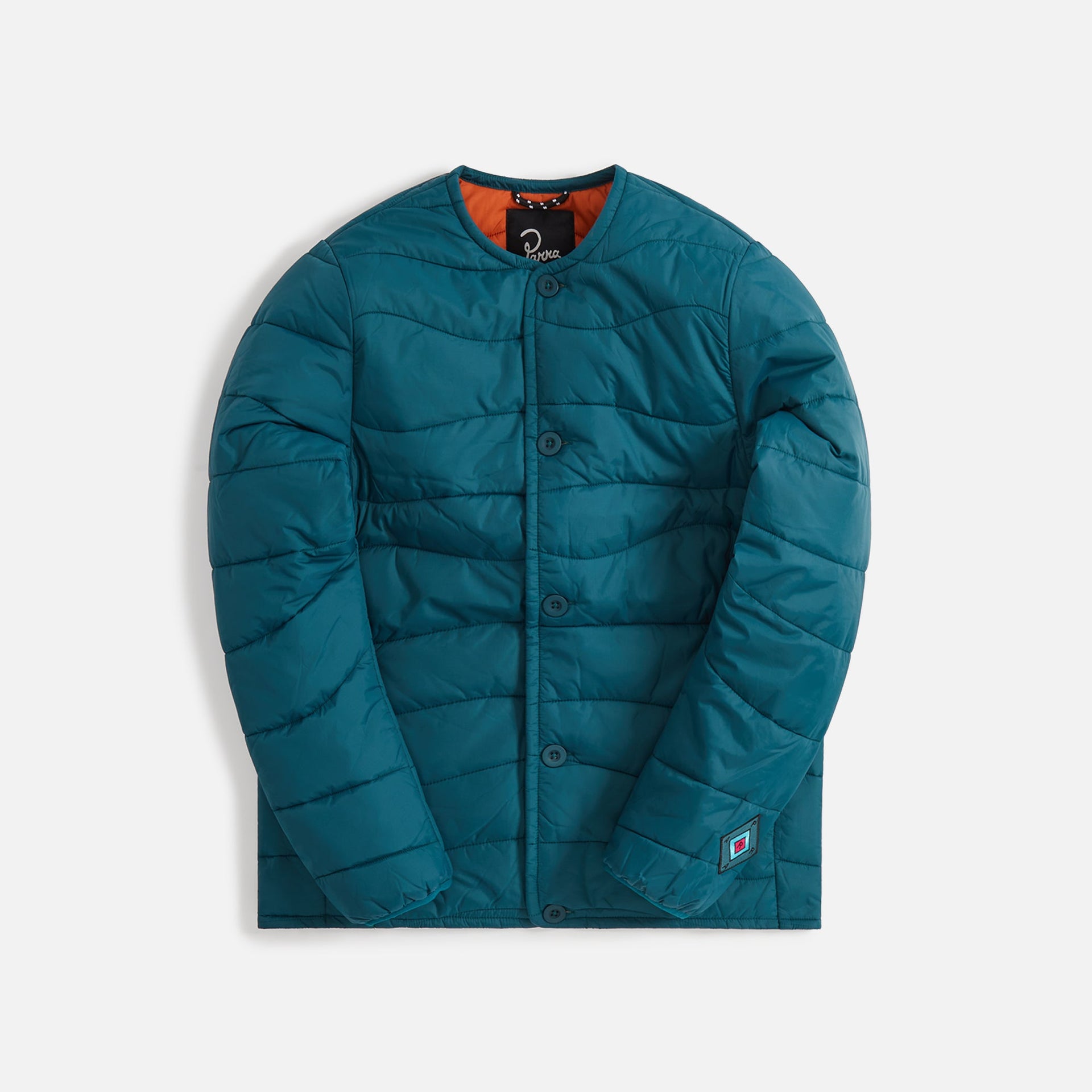 by Parra Colored Landscaped Jacket - Deep Sea Green