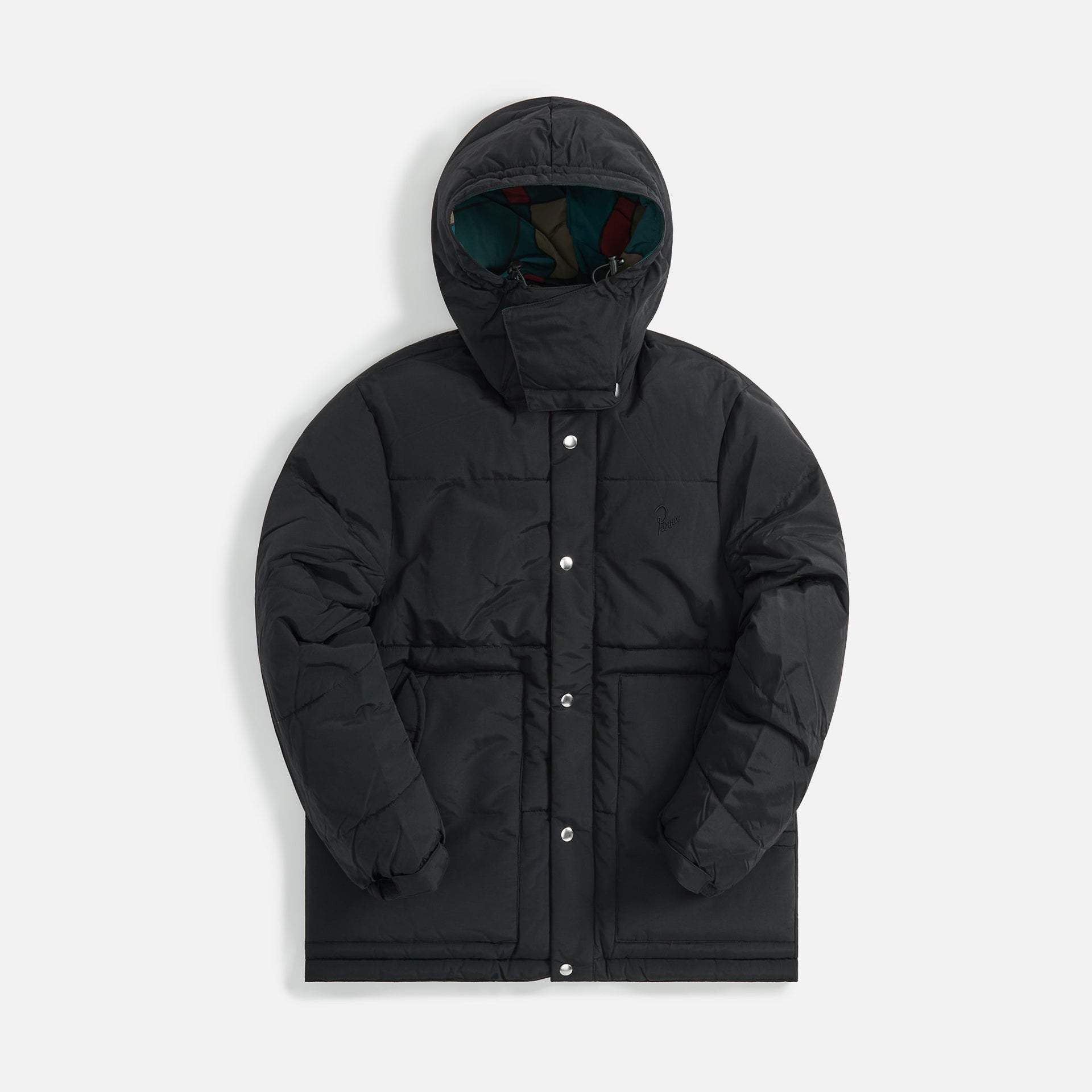 by Parra Trees In Wind Puffer Jacket - Black