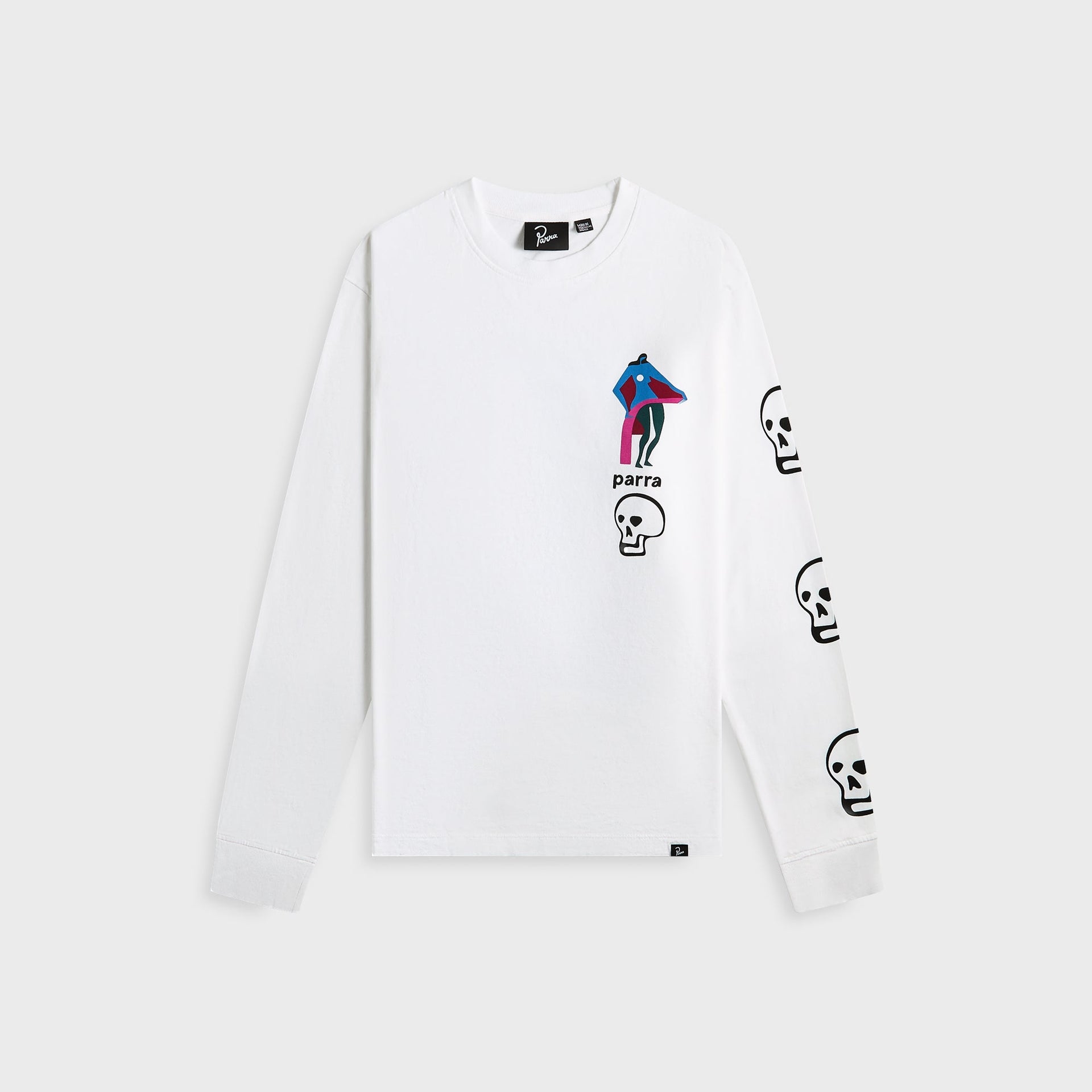 by Parra Lowering The Bar Long Sleeve Tee - White