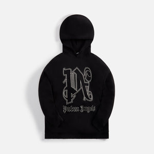 Palm Angels Monogram Statement Hoodie - Black / Off White