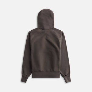 Engineered Garments Raglan Hoody Graphite - Brown