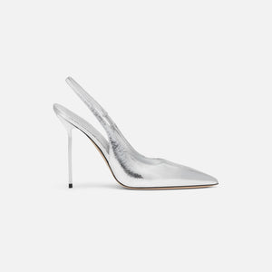 Paris Texas Lidia Slingback Heel - Silver