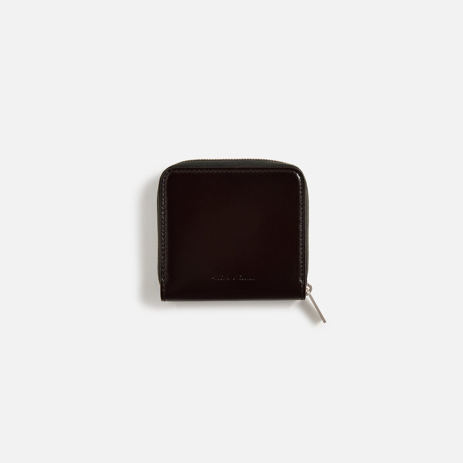 Rick Owens Zipped Wallet - Mahogany