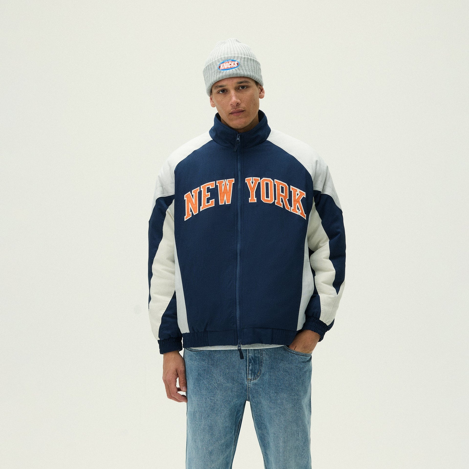 Kith for the New York Knicks Nylon Padded Jacket - Nocturnal