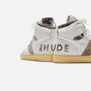 Rhude Rhecess High - White / Snake