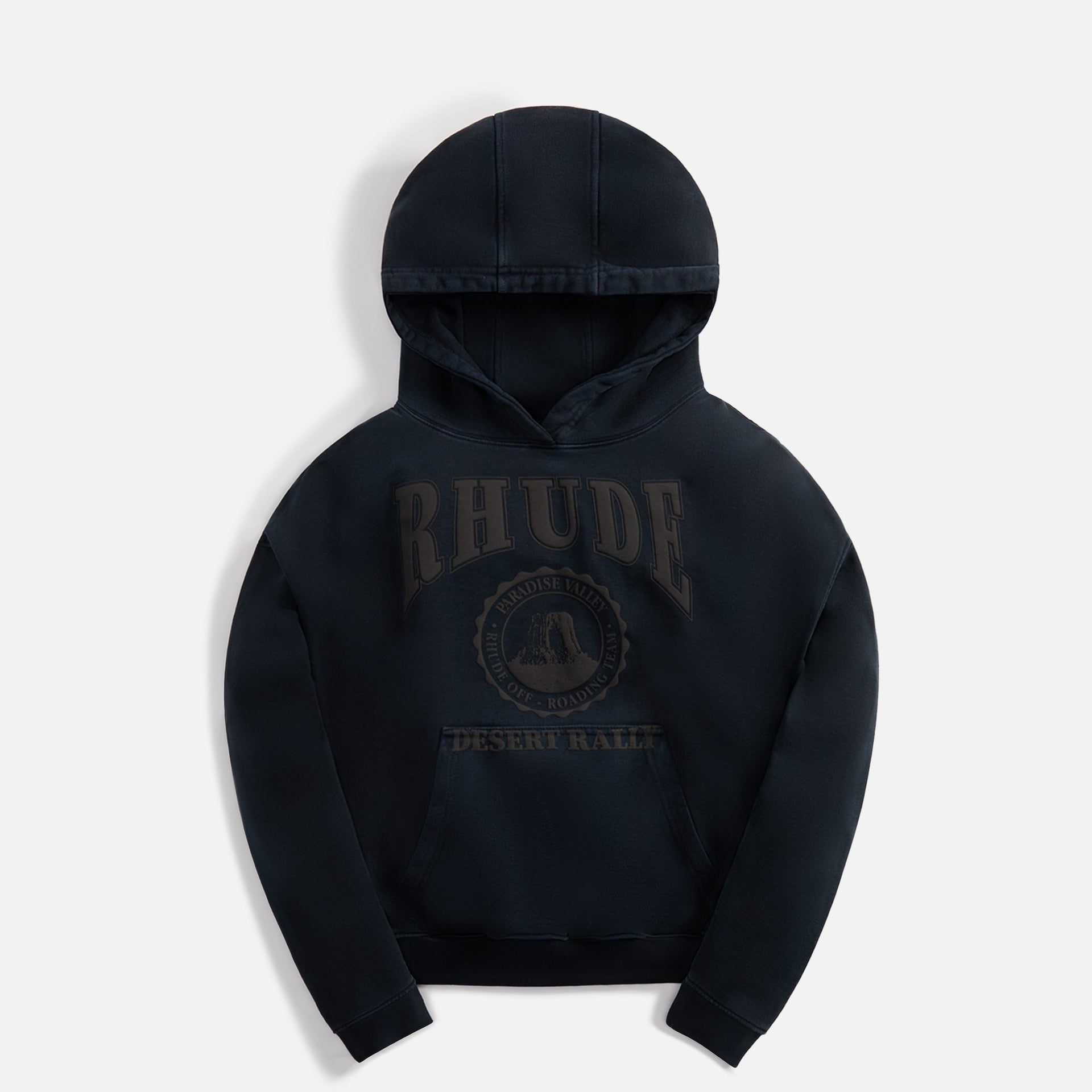 Rhude Cropped Desert Valley Hoodie -Black