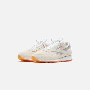 Reebok Place+Faces Classic Leather - Chalk / Silver / White