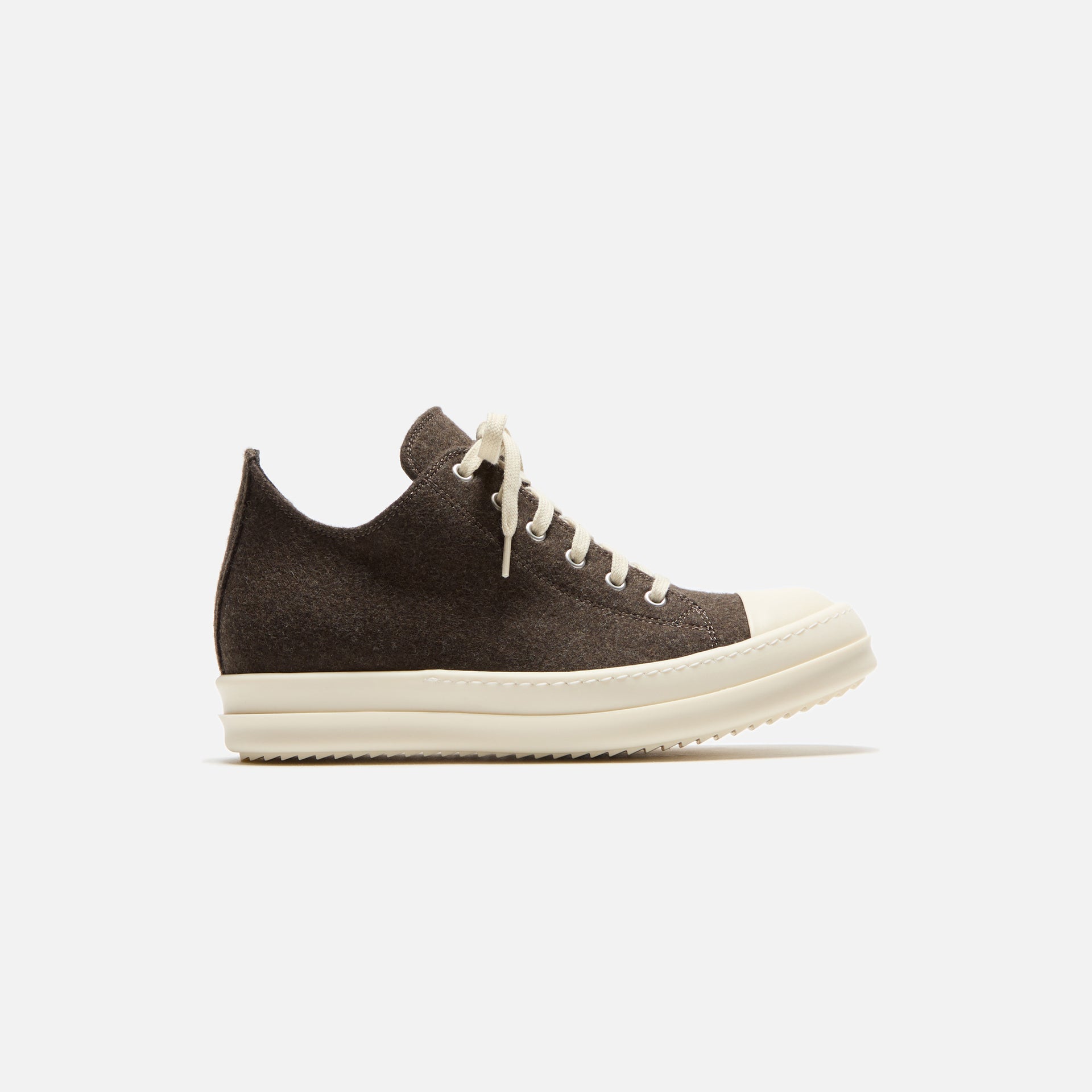 Rick Owens WMNS Porterville Low Sneakers - Brown / Milk / Milk