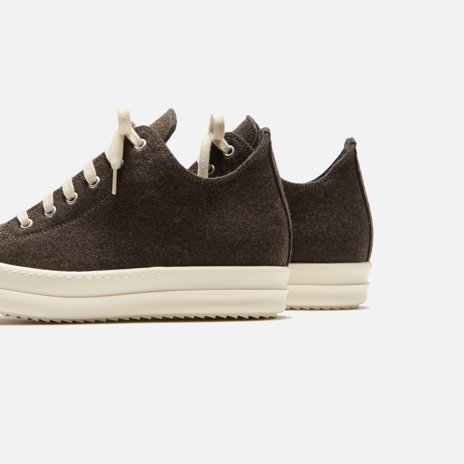 Rick Owens WMNS Porterville Low Sneakers - Brown / Milk / Milk