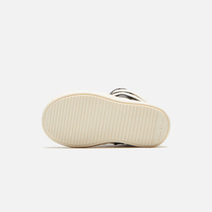 Rick Owens Baby Geobasket - Black / Milk / Milk / Scarpe in Pelle