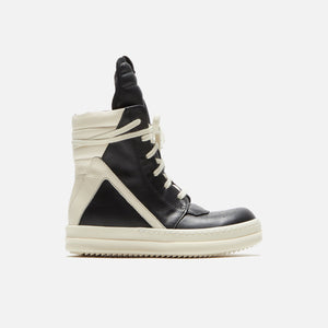 Rick Owens Kids Geobasket  - Black / Milk / Milk Scarpe in Pelle