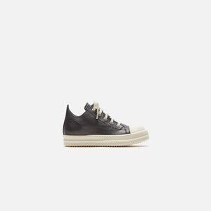 Rick Owens Kids Scarpe Pelle Low Sneakers - Black / Milk