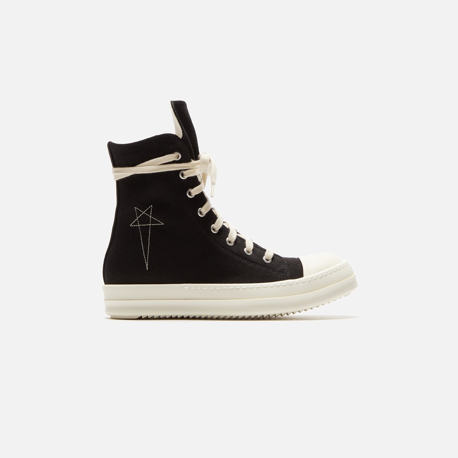 Rick Owens WMNS DRKSHDW Pentastitch Sneakers - Black / Pearl / Milk