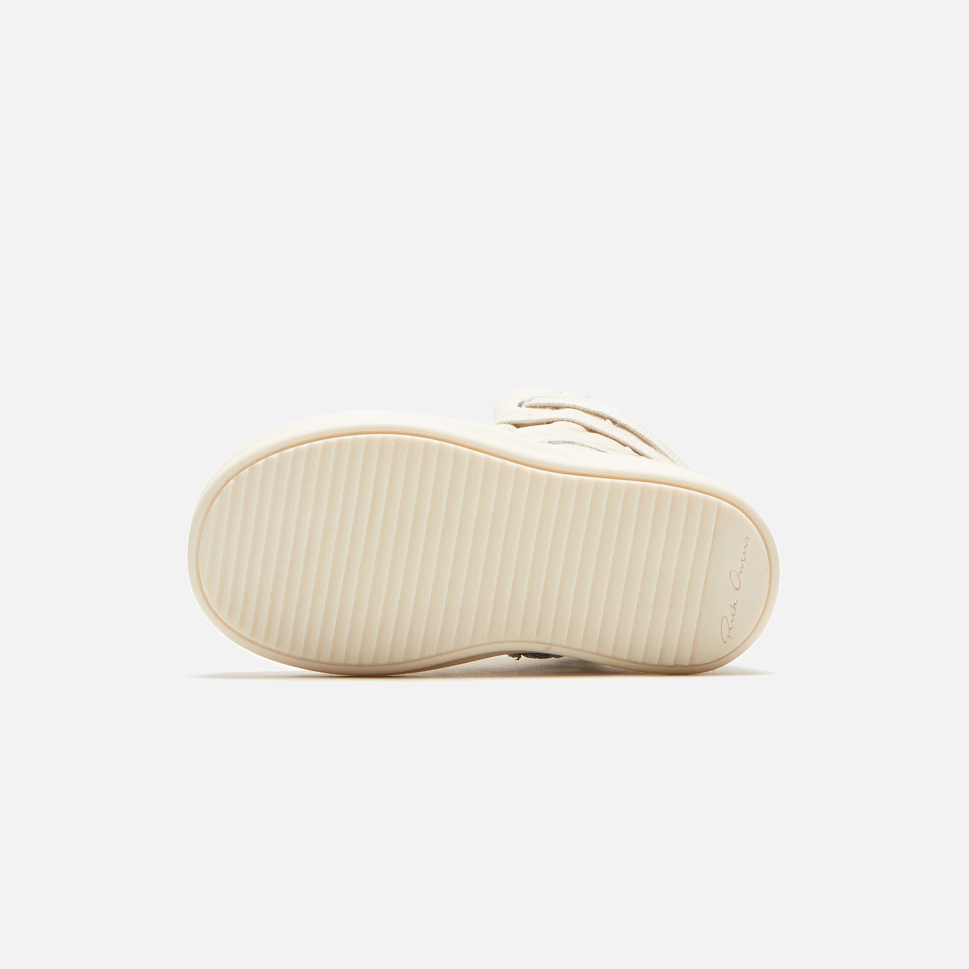 Rick Owens Baby Geobasket - Milk / Milk / Milk Scarpe in Pelle