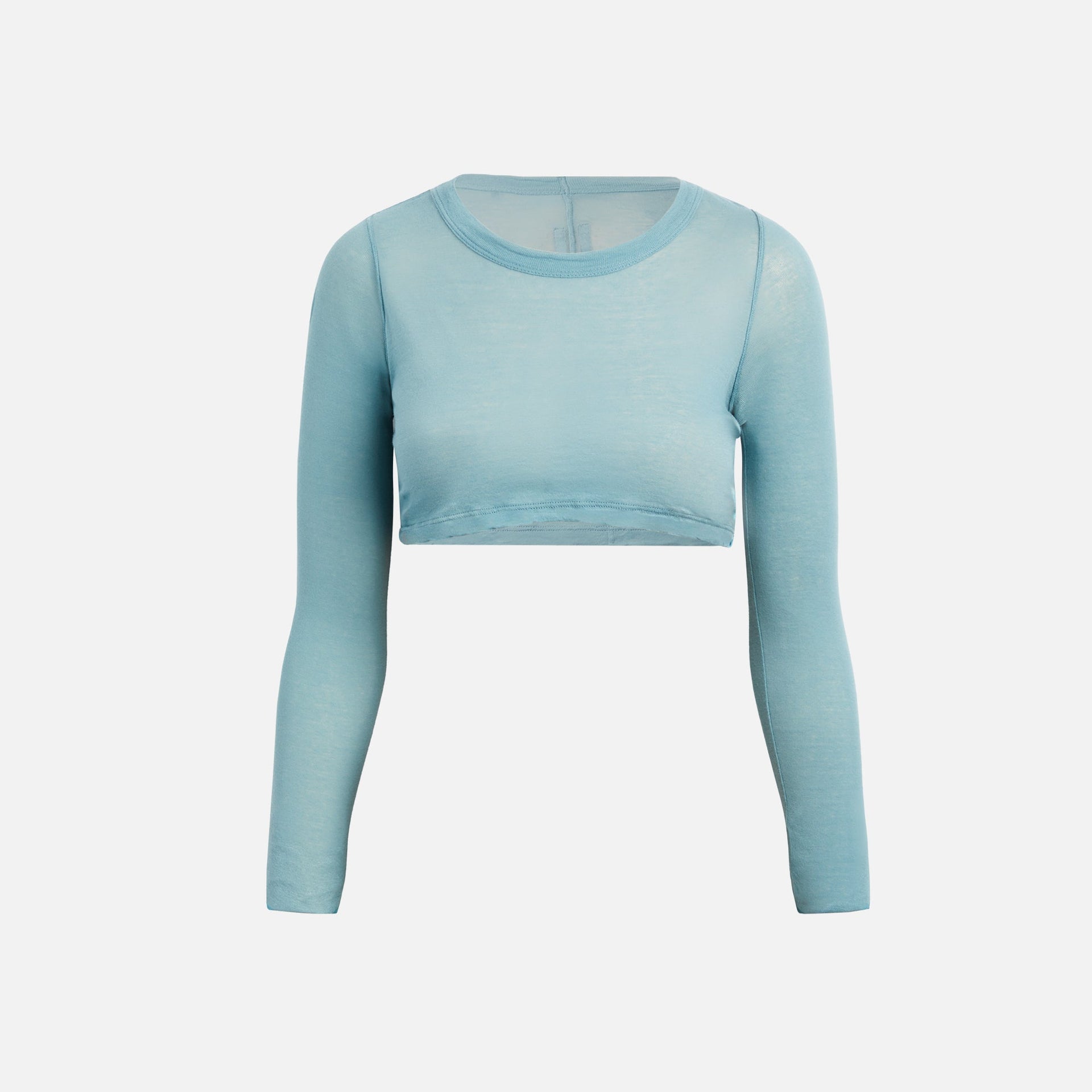 Rick Owens Long Sleeve Crop Top - Mouthwash