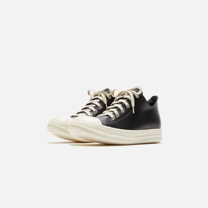 Rick Owens WMNS Scarpe in Pelle Low Sneakers - Black / Milk