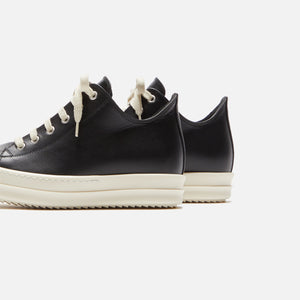 Rick Owens WMNS Scarpe in Pelle Low Sneakers - Black / Milk