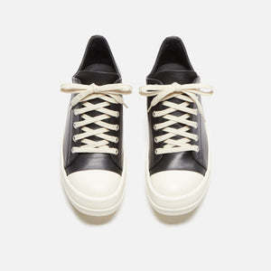 Rick Owens WMNS Scarpe in Pelle Low Sneakers - Black / Milk