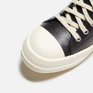 Rick Owens WMNS Scarpe in Pelle Low Sneakers - Black / Milk