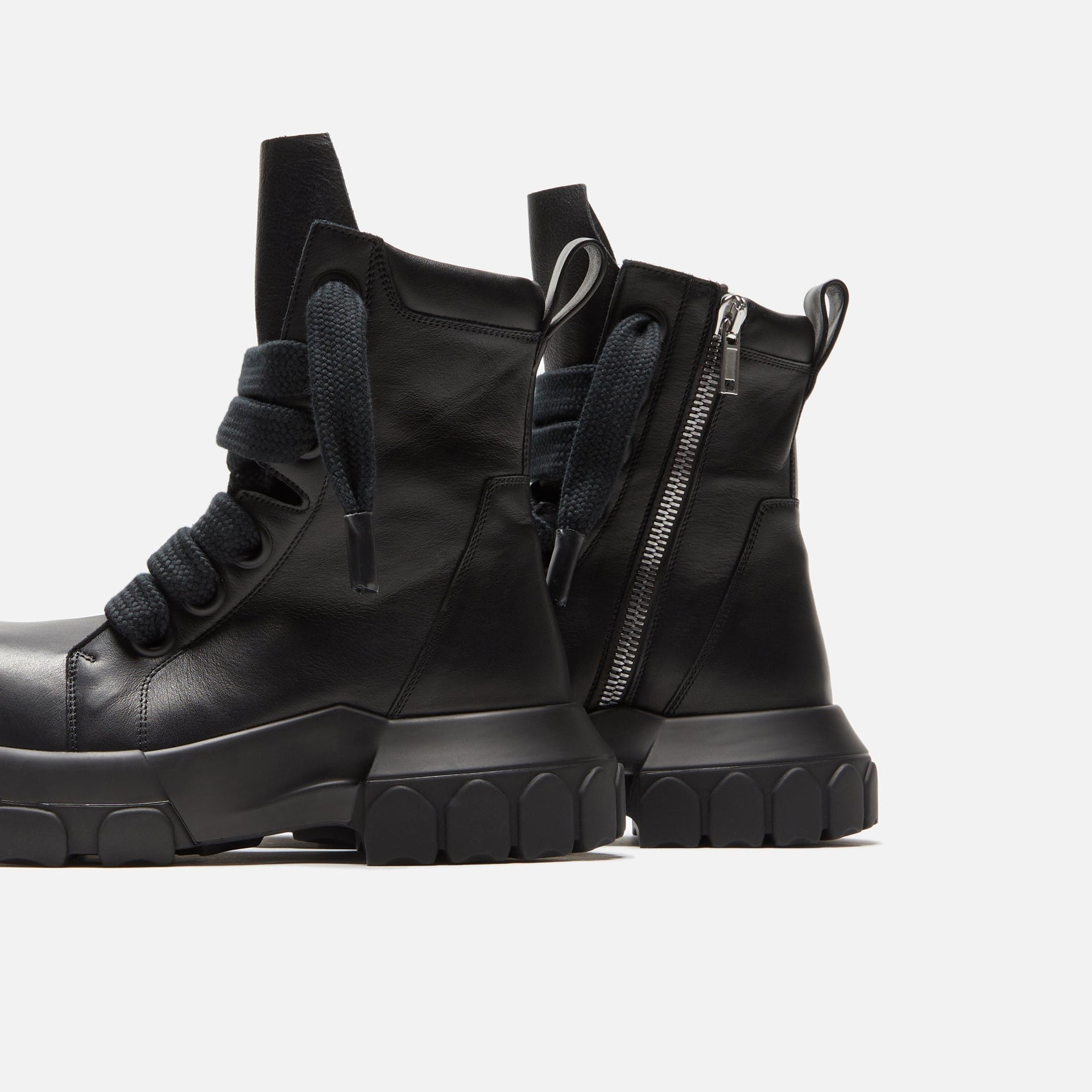 Rick Owens Jumbo Laced Bozo Tractor Boot - Black