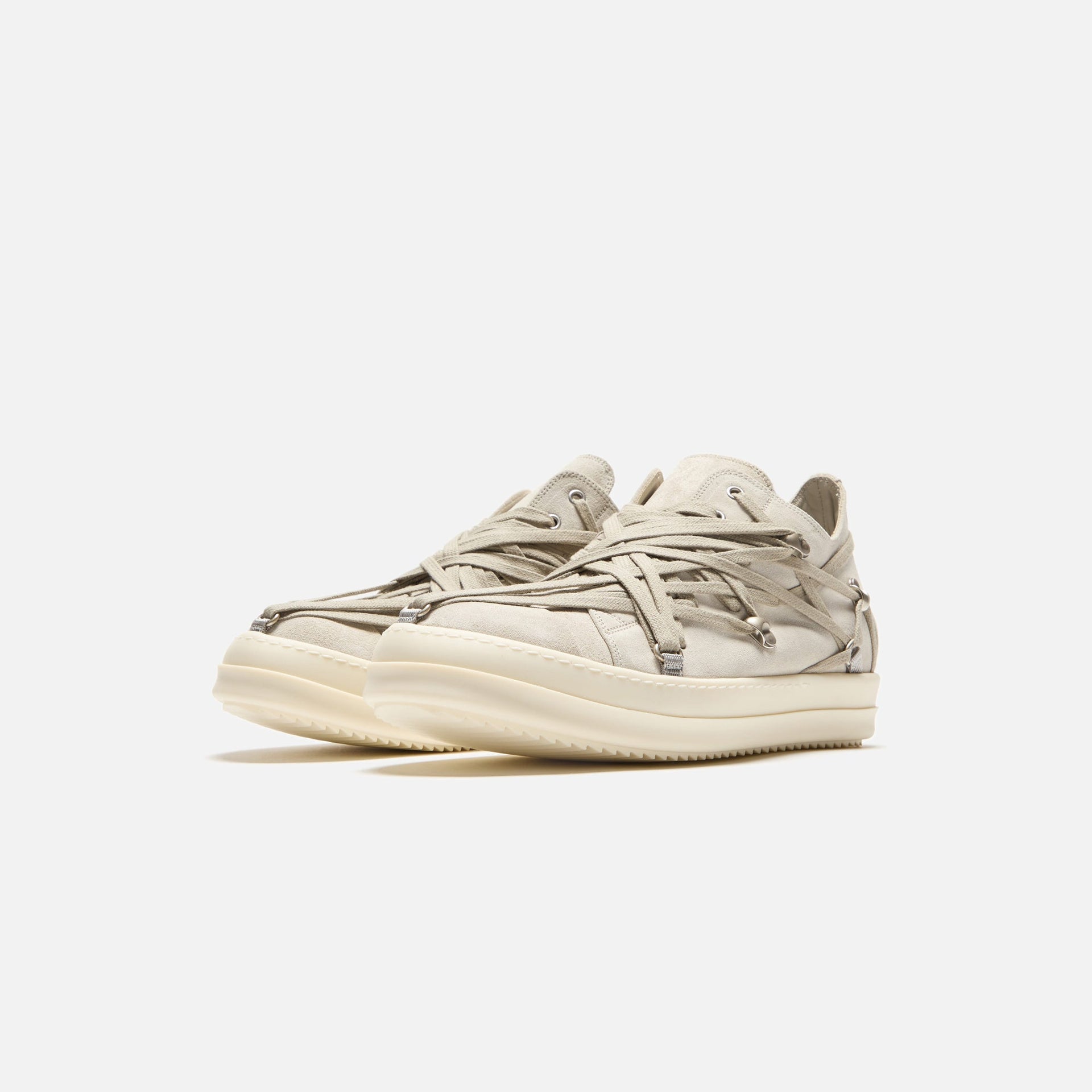 Rick Owens Megalaced Low Sneakers - Dinge / Milk