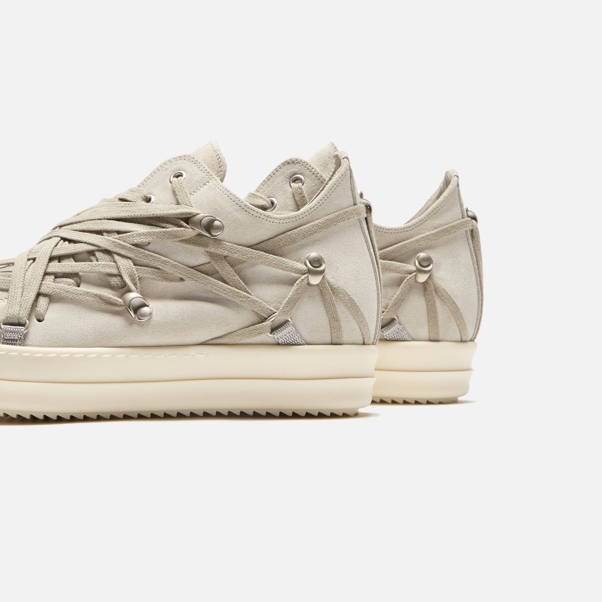 Rick Owens Megalaced Low Sneakers - Dinge / Milk