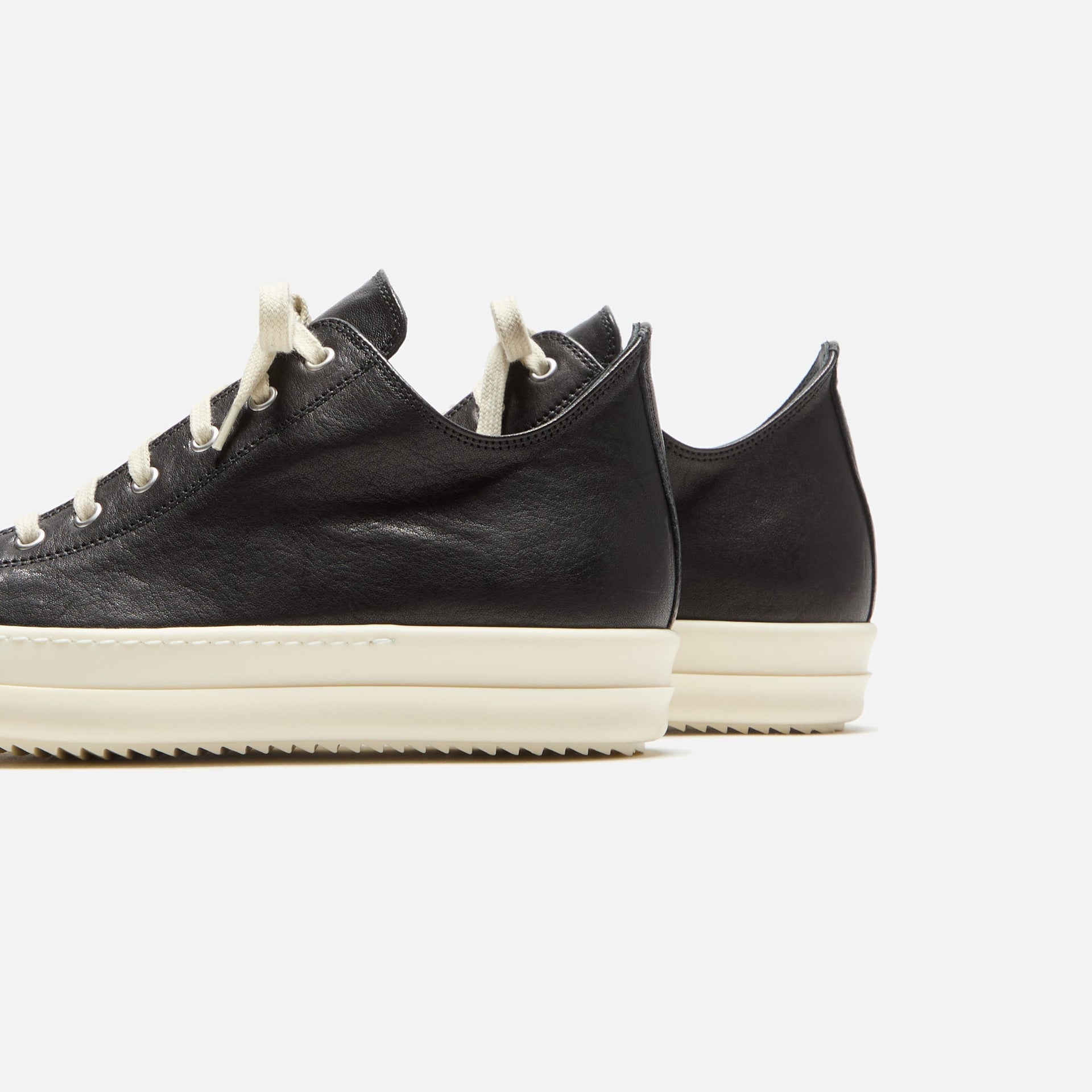 Rick Owens Low Sneakers - Black / Milk / Milk