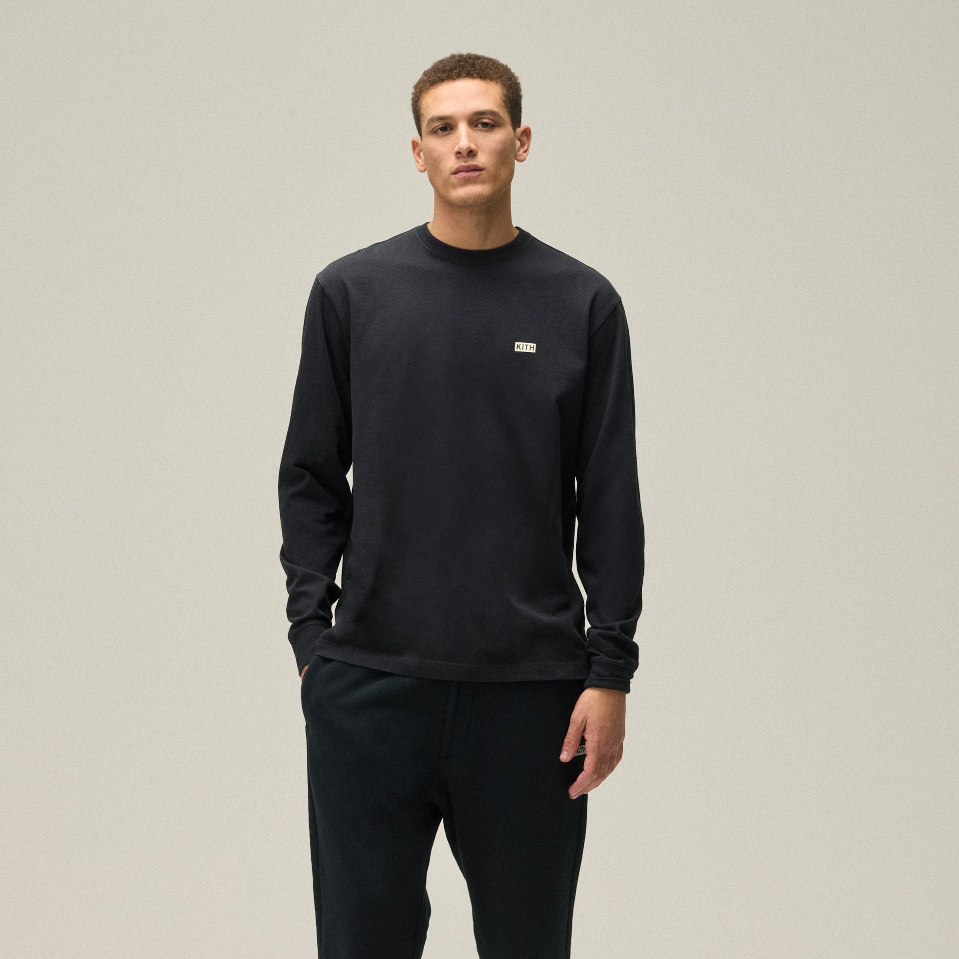 Kith Long Sleeve LAX Tee - Black