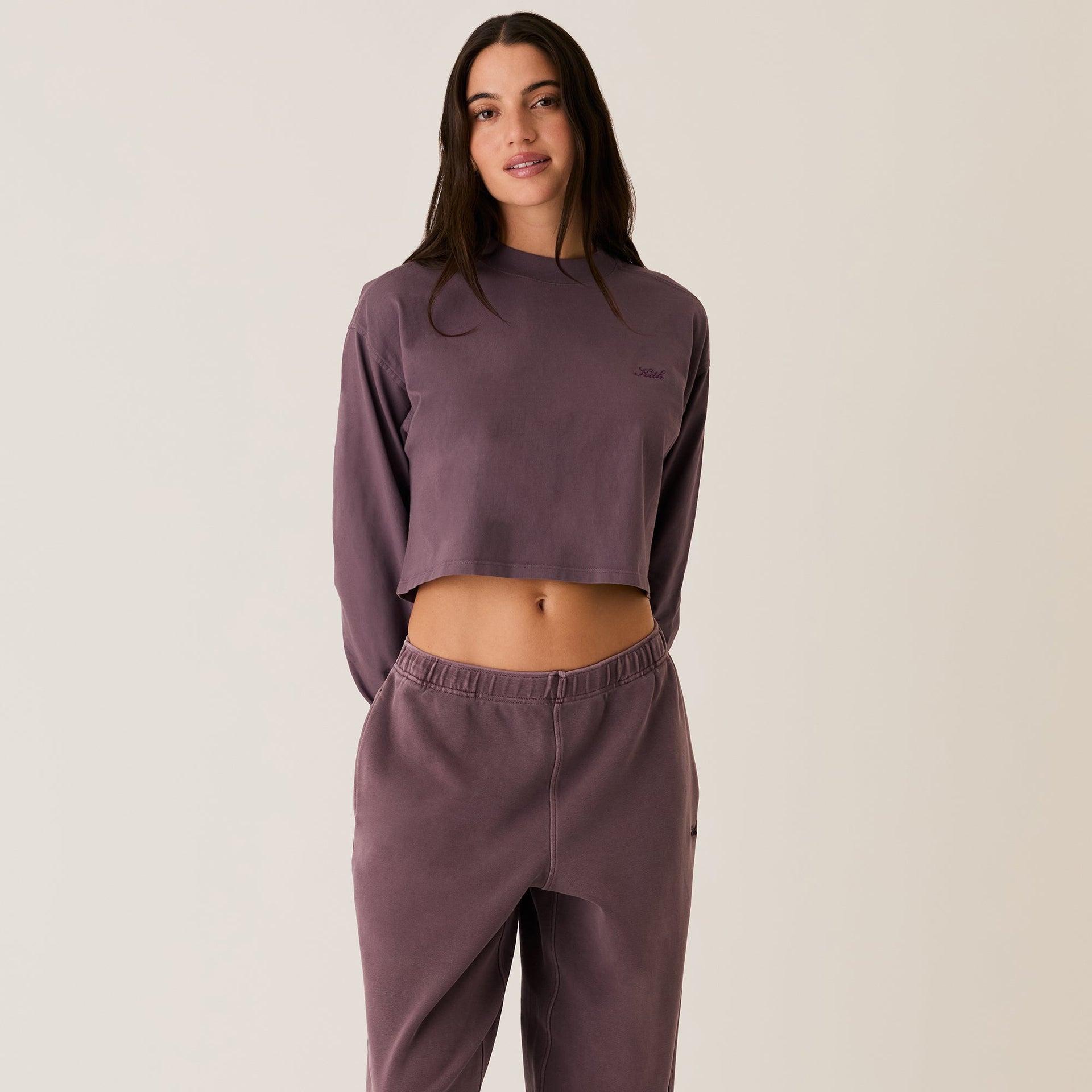 Kith Women Jasper Sueded Long Sleeve - Ash Violet PH