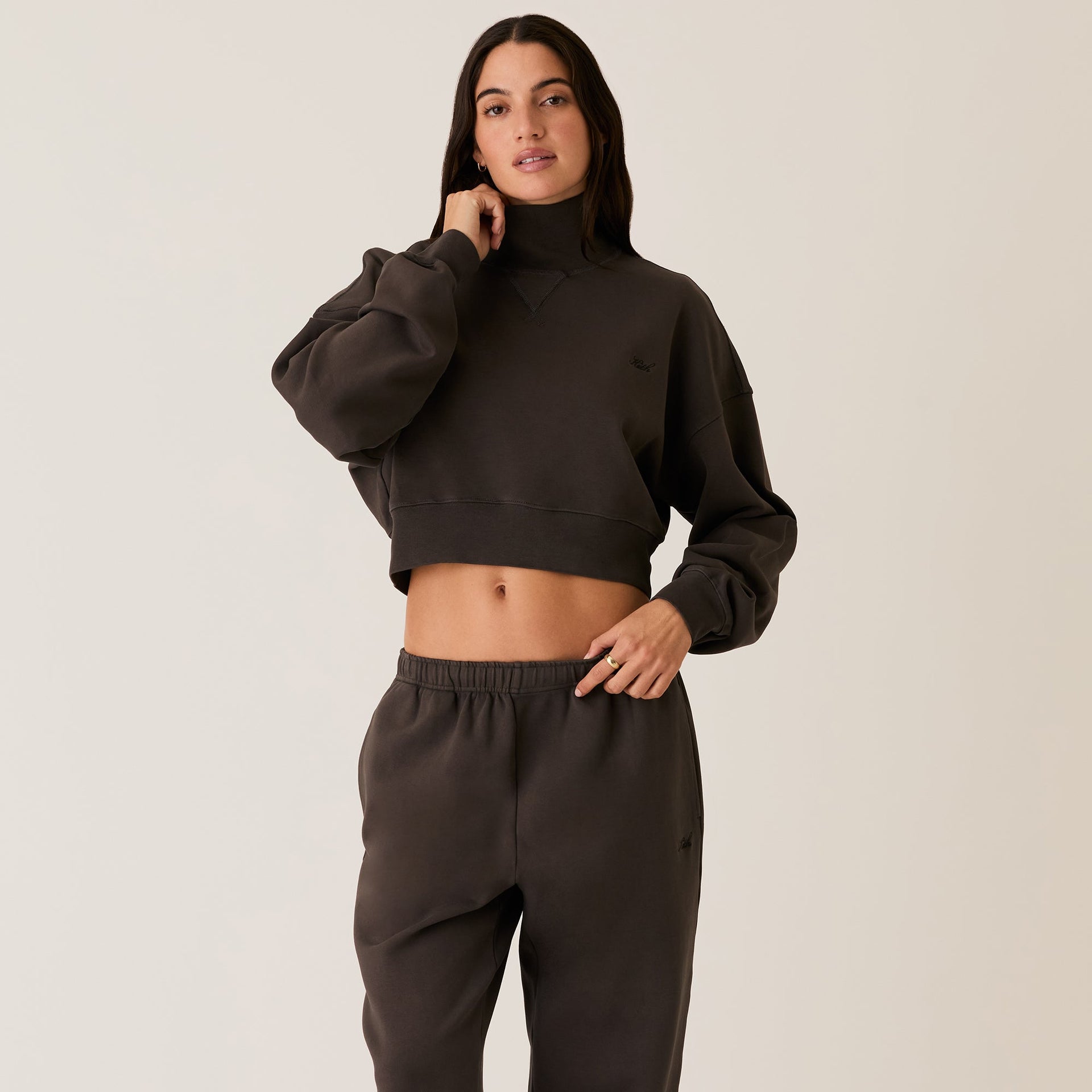 Kith Women Maryn Cropped Turtleneck - Hematite