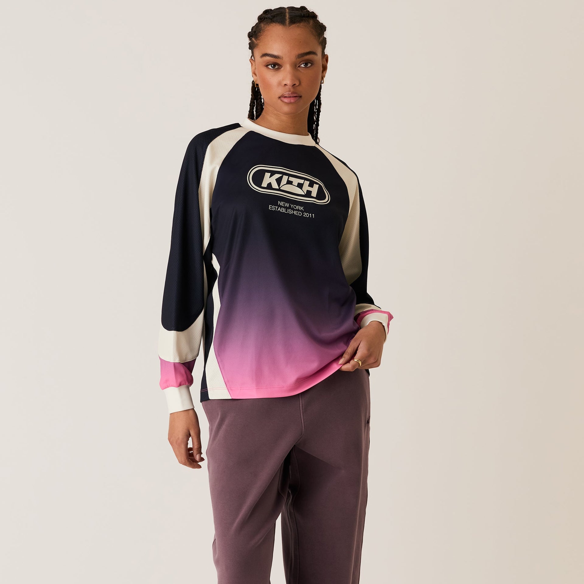 Kith Women Gradient Ridley Tech Long Sleeve - Nocturnal