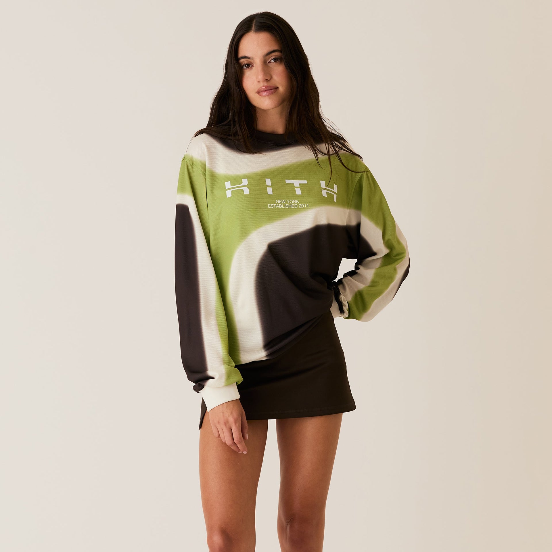 Kith Women Aerosol Ridley Tech Long Sleeve - Pistachio