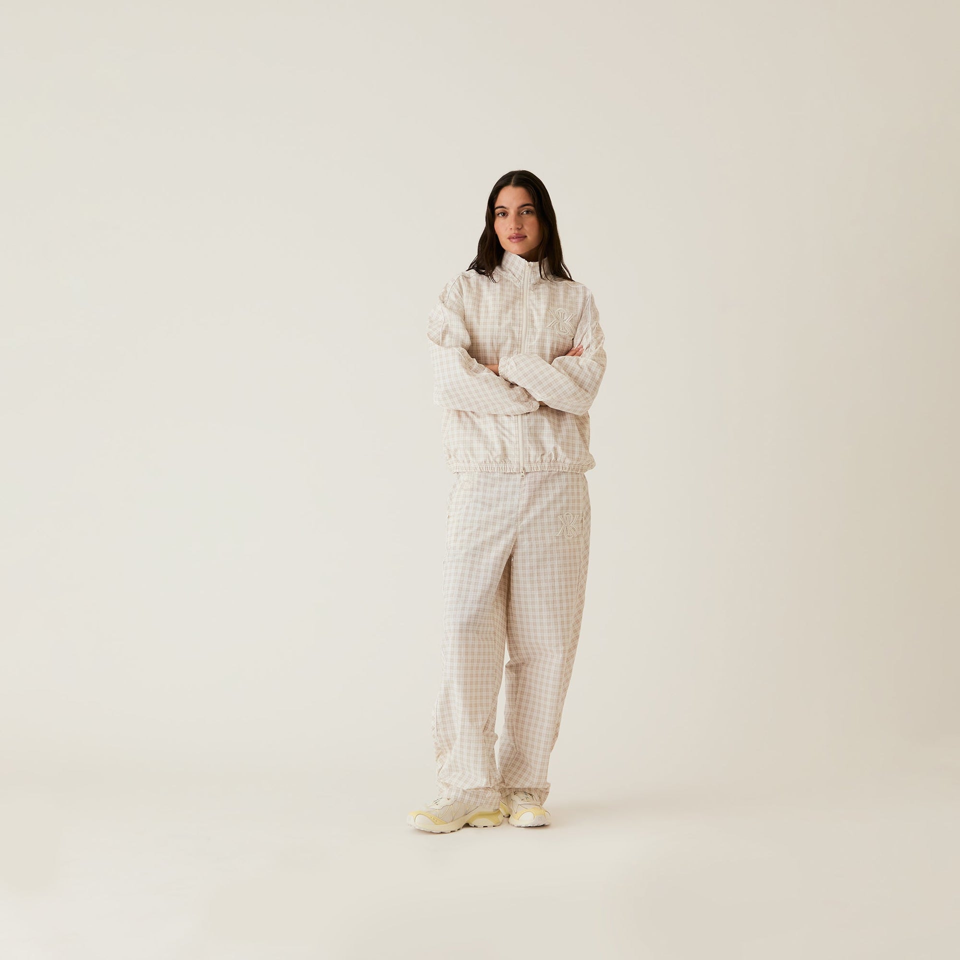 Kith Women Azariah Check Track Pant - White PH