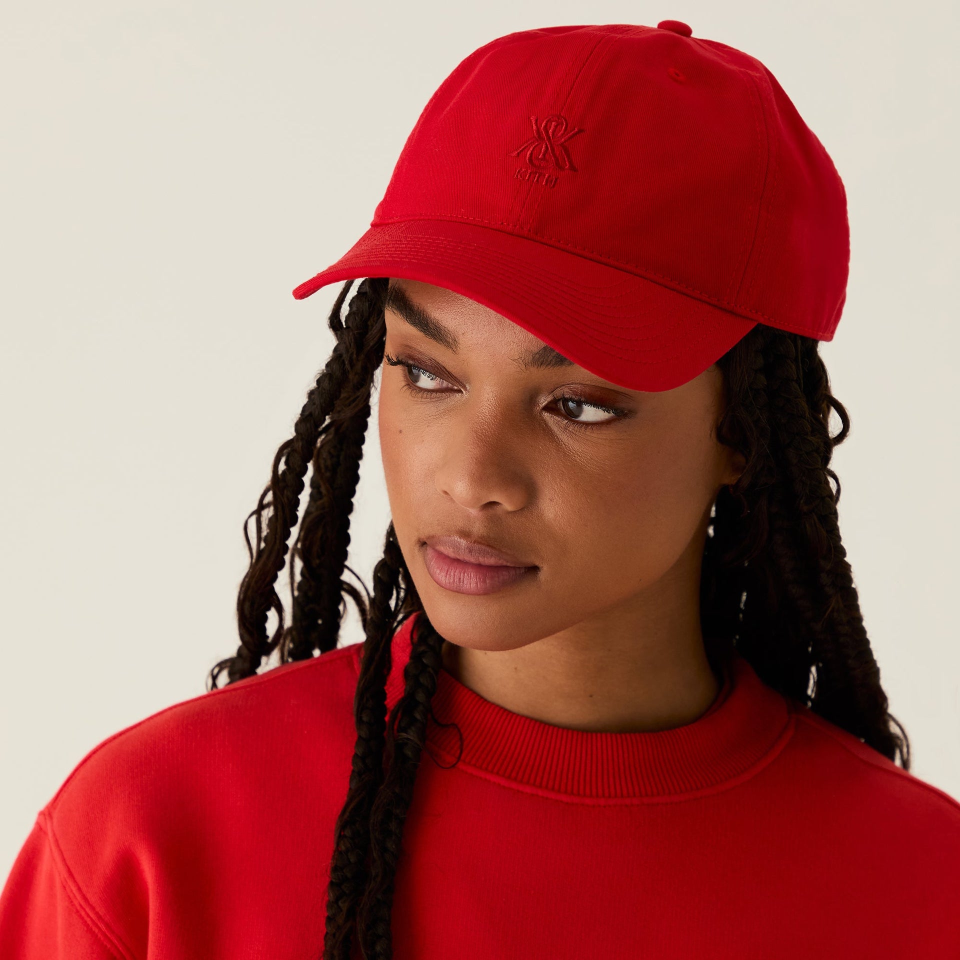 Kith Women Crest Embroidered Classic Cap - Cinnabar