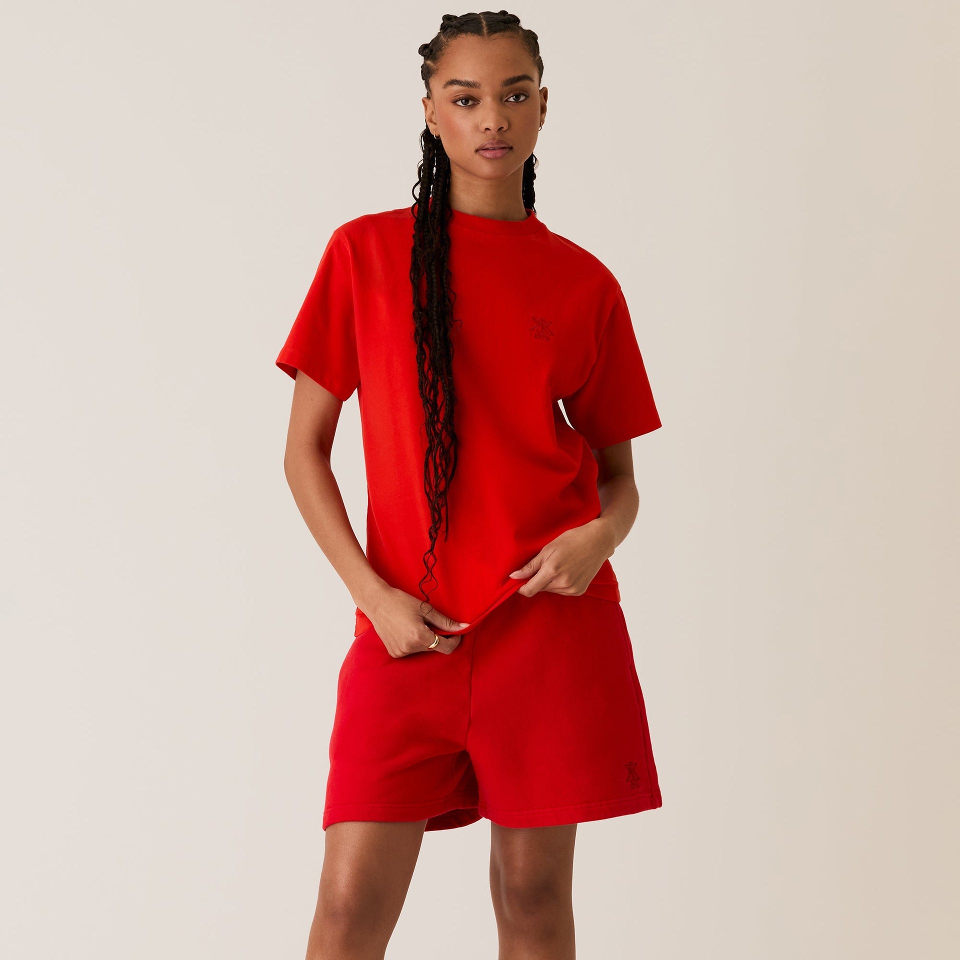 Kith Women Nia II Sueded Tee - Cinnabar PH