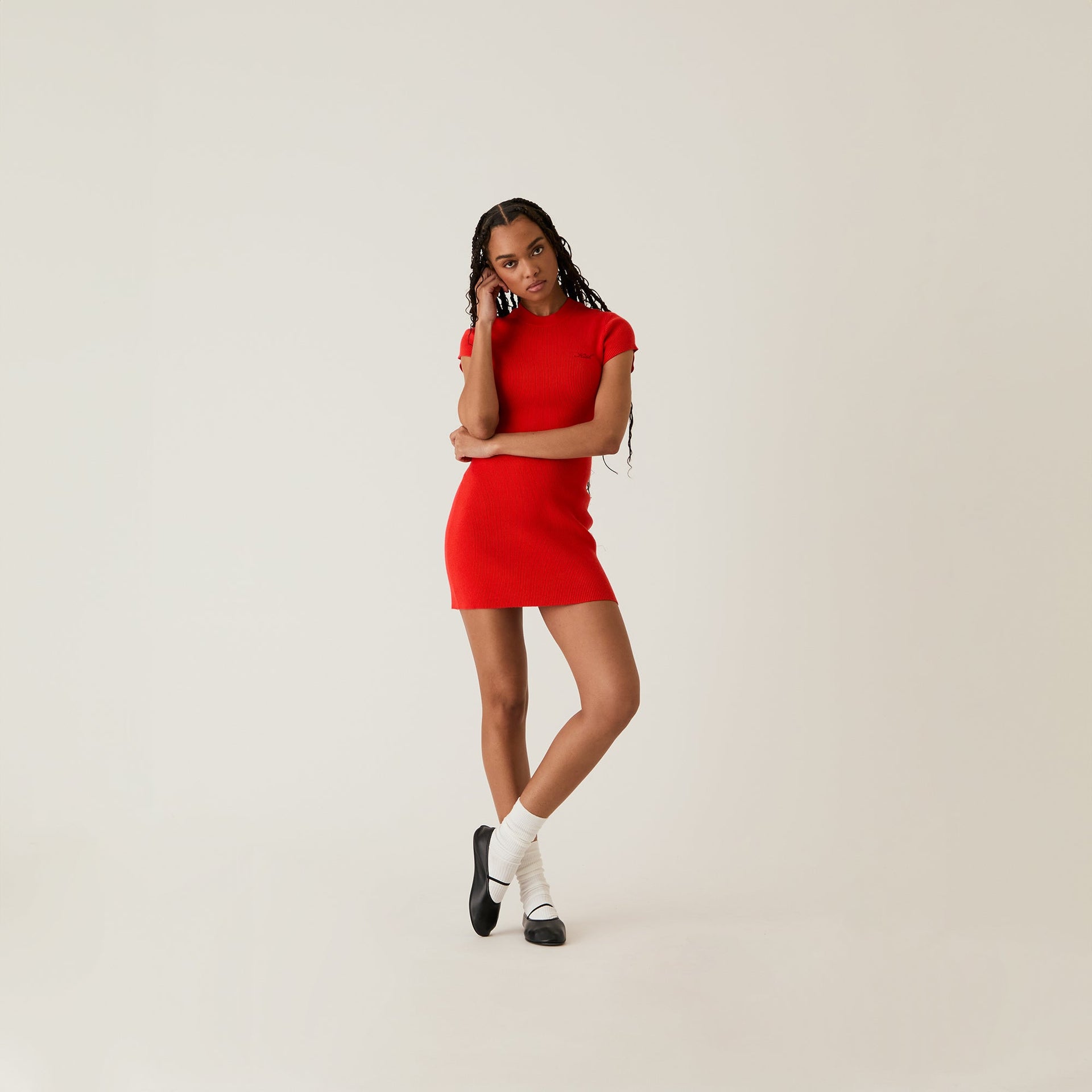 Kith Women Mulberry Rib Dress - Cinnabar PH