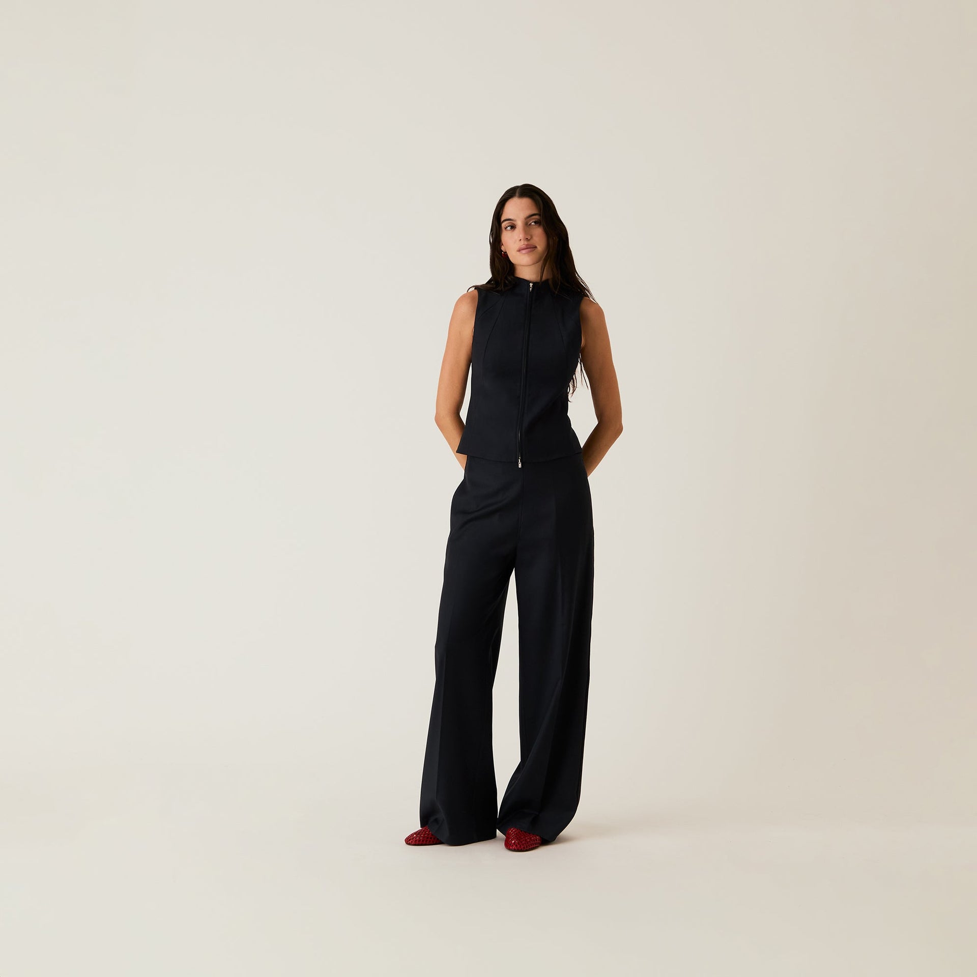 Kith Women Petra Suiting Track Trouser - Nocturnal