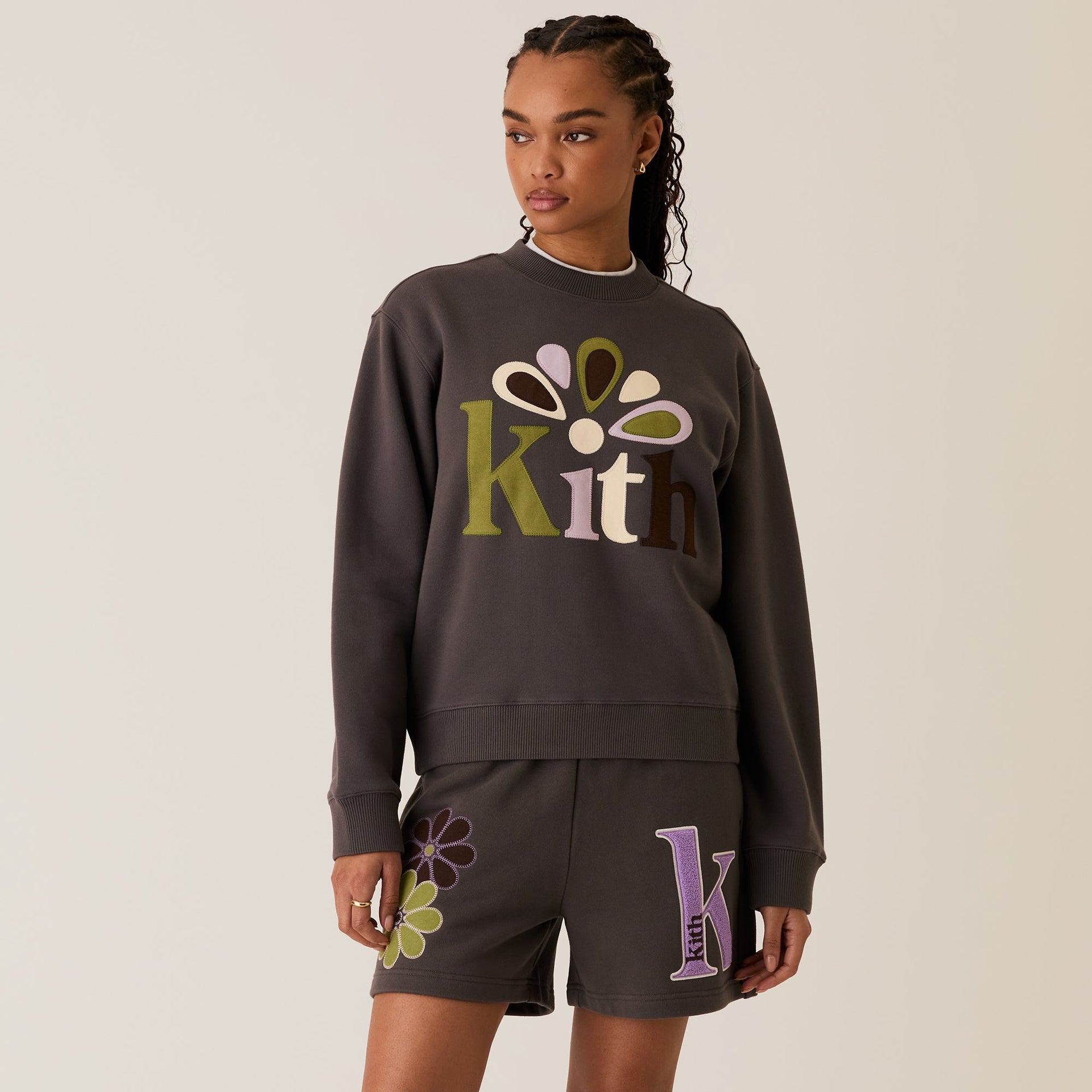 Kith Women Ashwin Applique Crewneck - Hematite