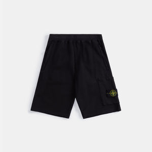 Stone Island Garment Dyed Fleece Short - Black