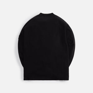 Stone Island Cotton Nylon Ribbed Fleece Sweatshirt - Black