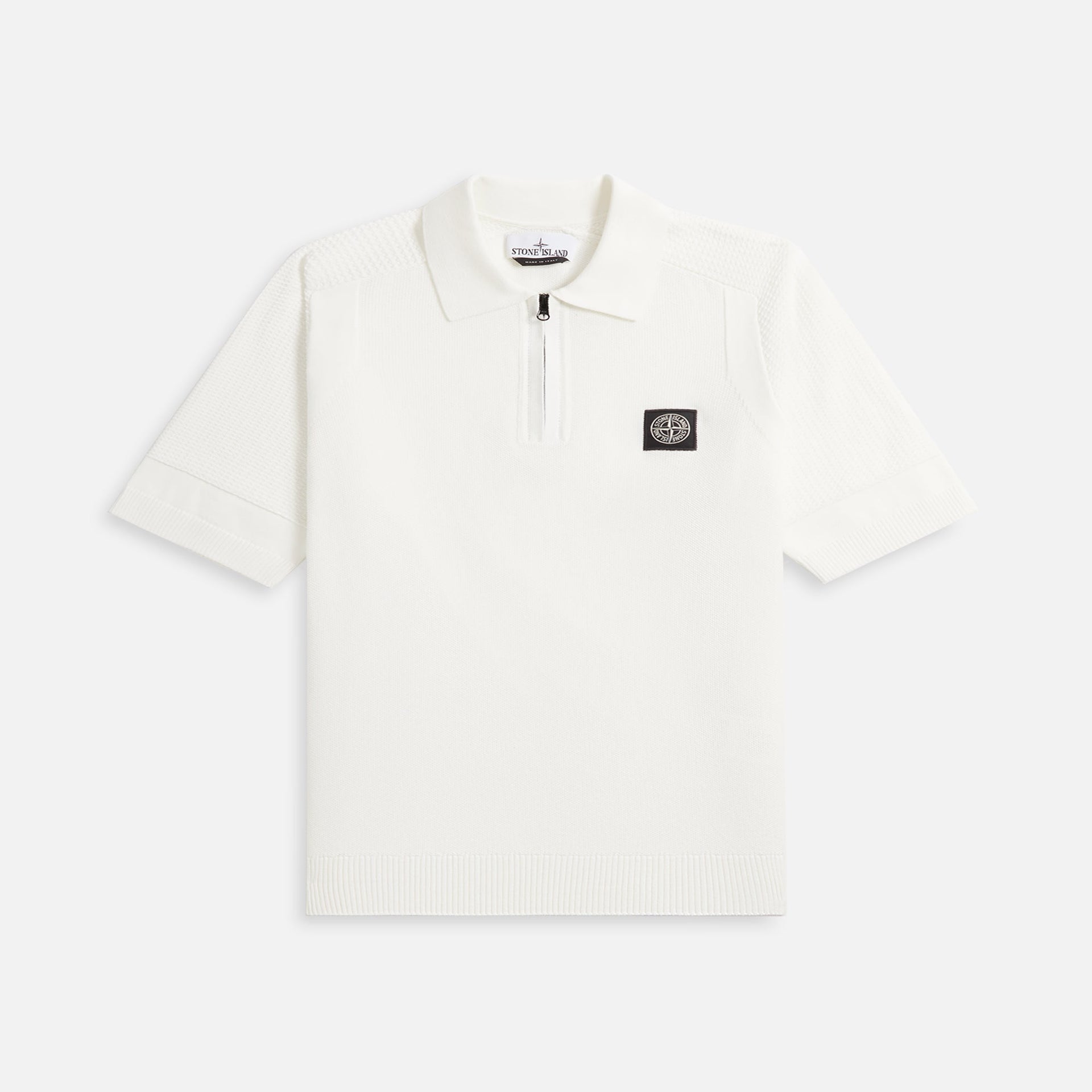 Stone Island Knit Polo - White