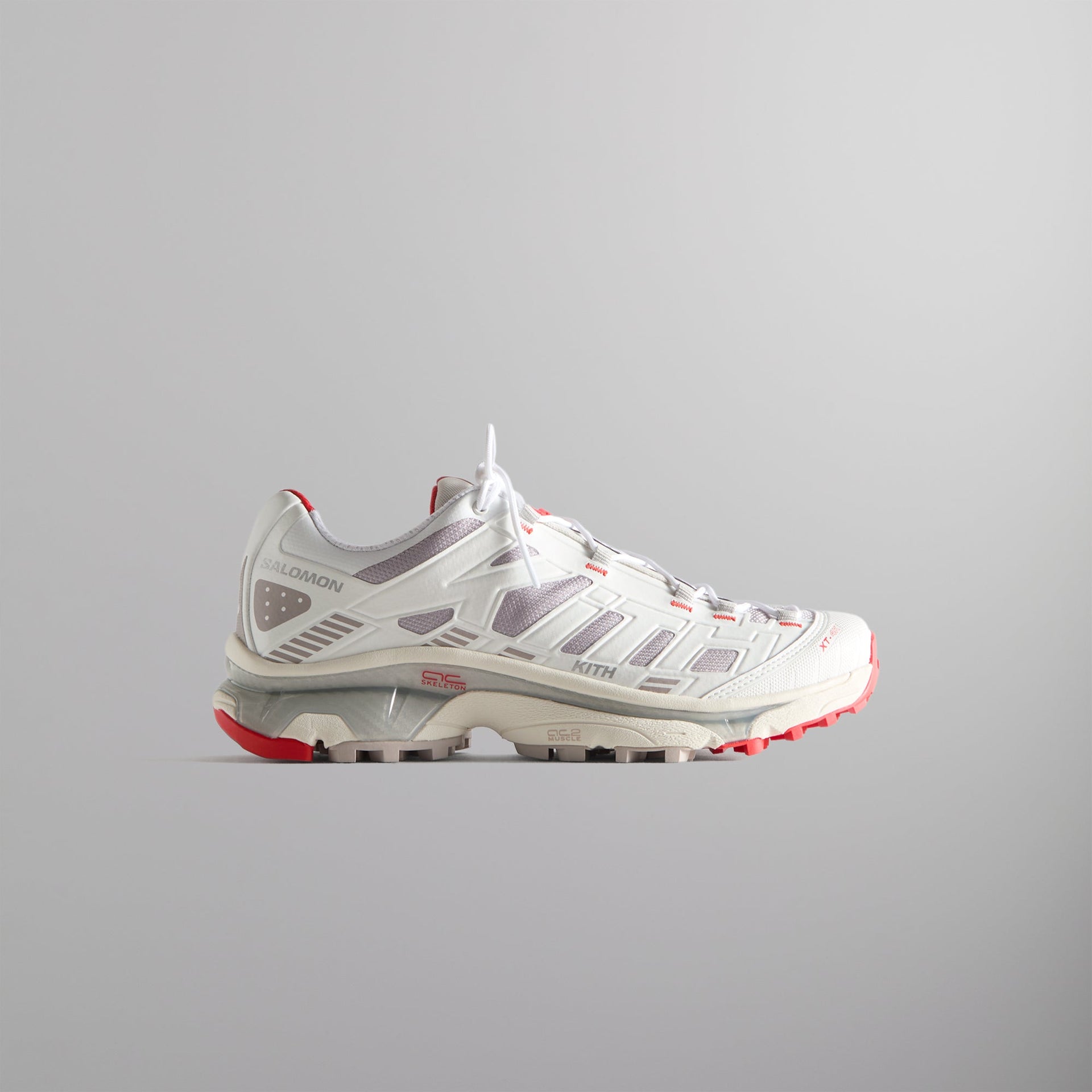 Kith for Salomon XT-4K - Bright White / Ashes of Roses / Fiery Red