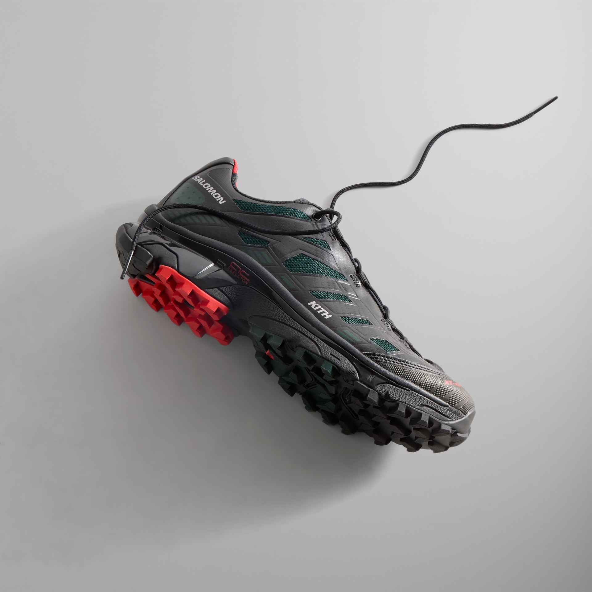 Kith for Salomon XT-4K - Black / Scarab / Fiery Red